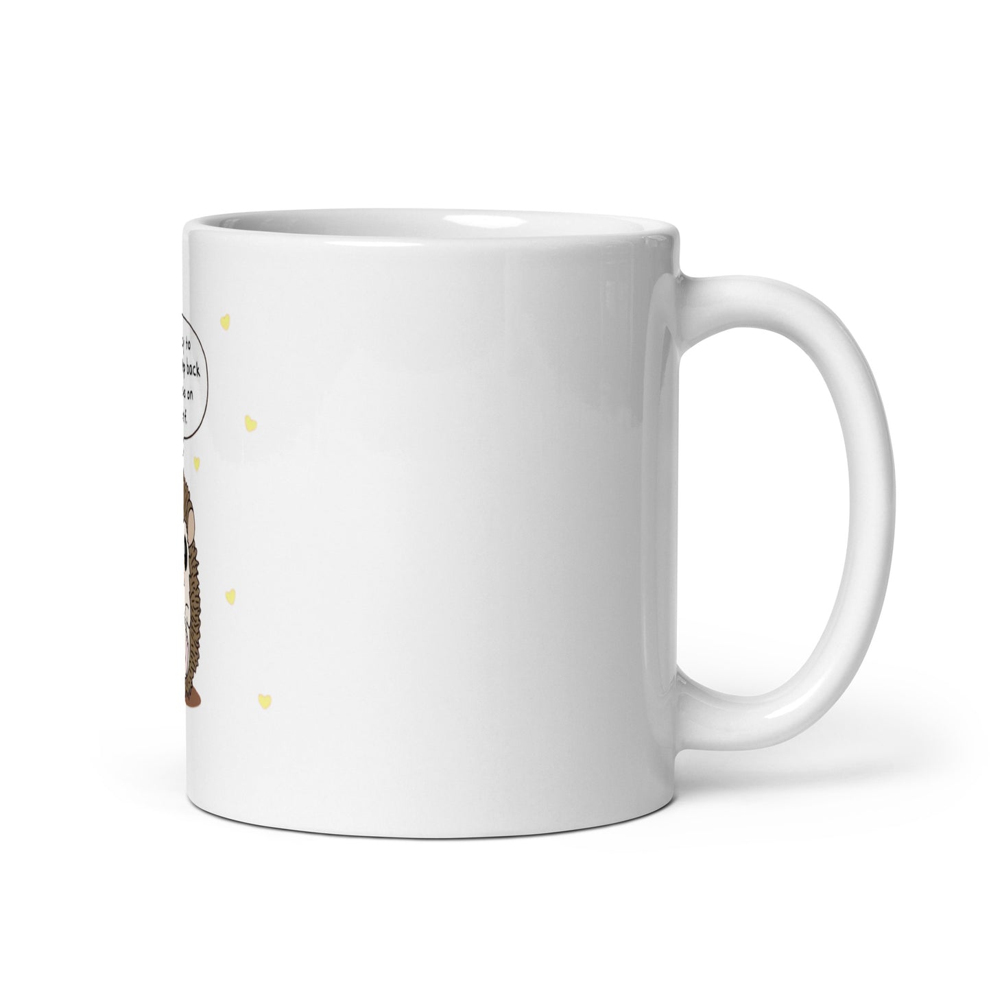 It's Okay To Take A Step Back - White Glossy Mug