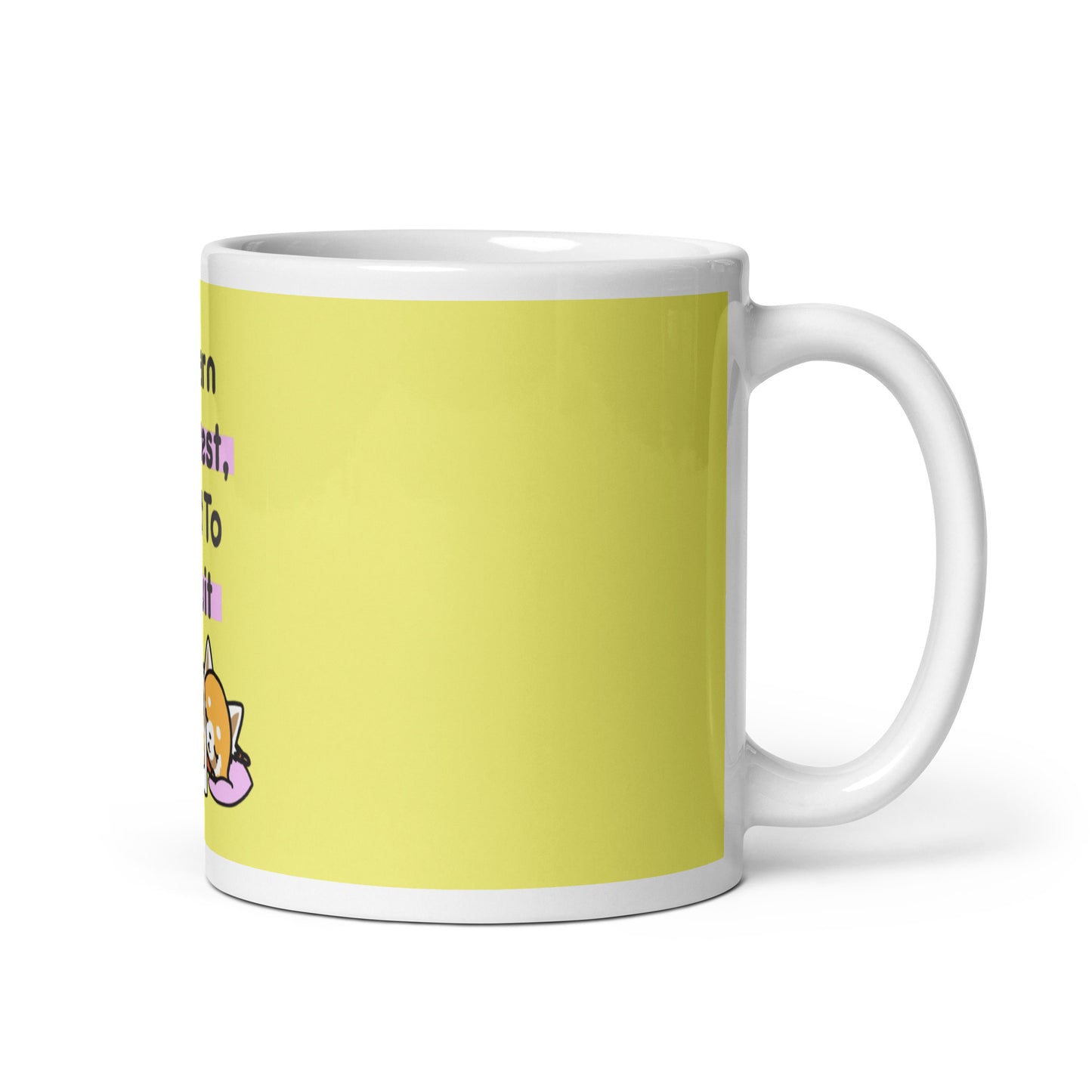 Learn To Rest Not To Quit - White Glossy Mug