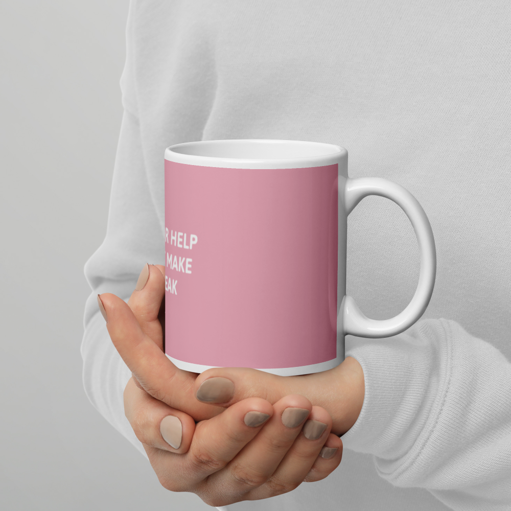 Asking For Help Does Not Make You Weak - White Glossy Mug