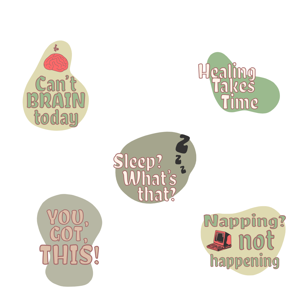 Mental Health - Sticker sheet