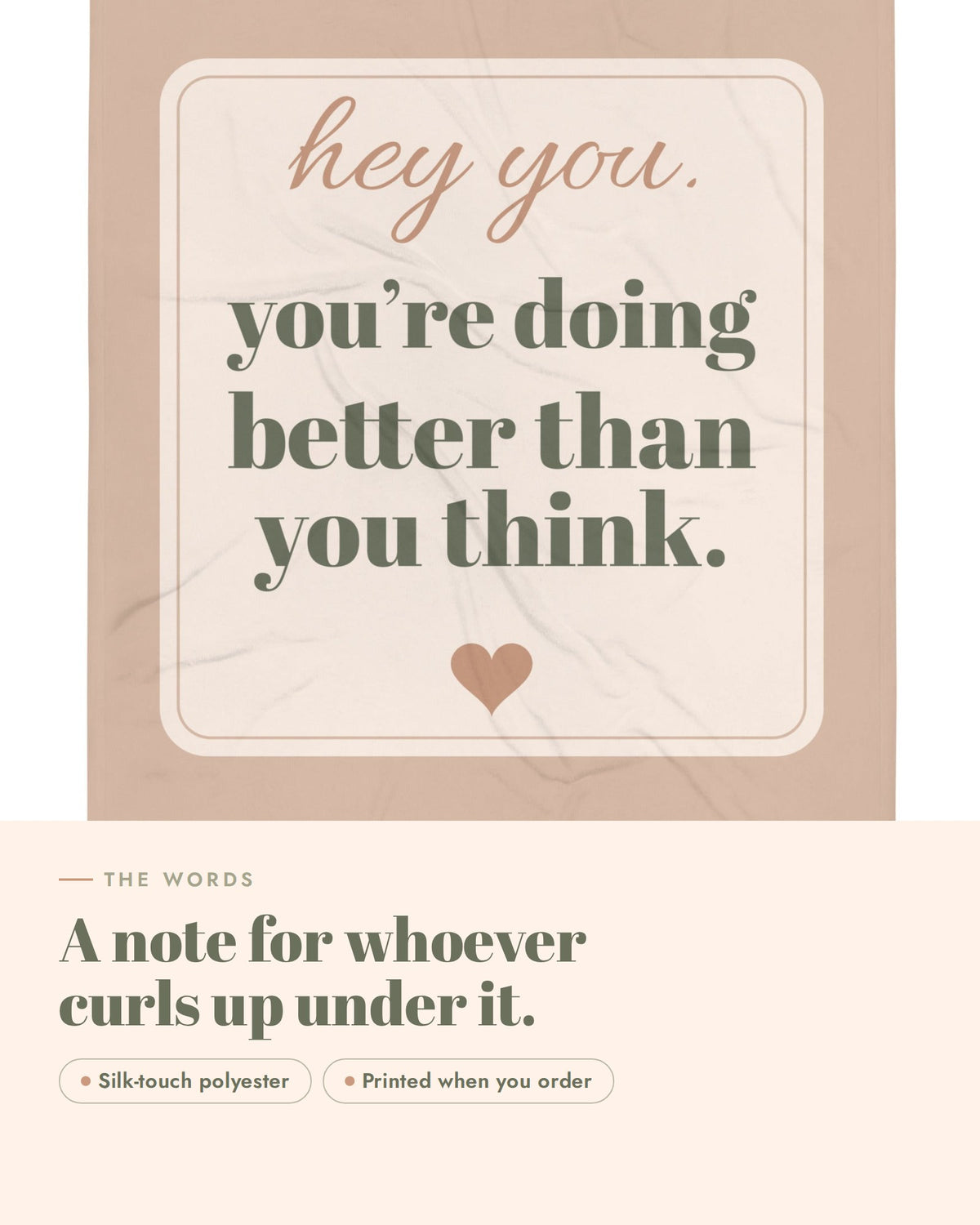 Hey You Throw, the design up close