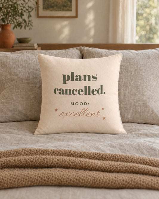 Plans Cancelled Pillow