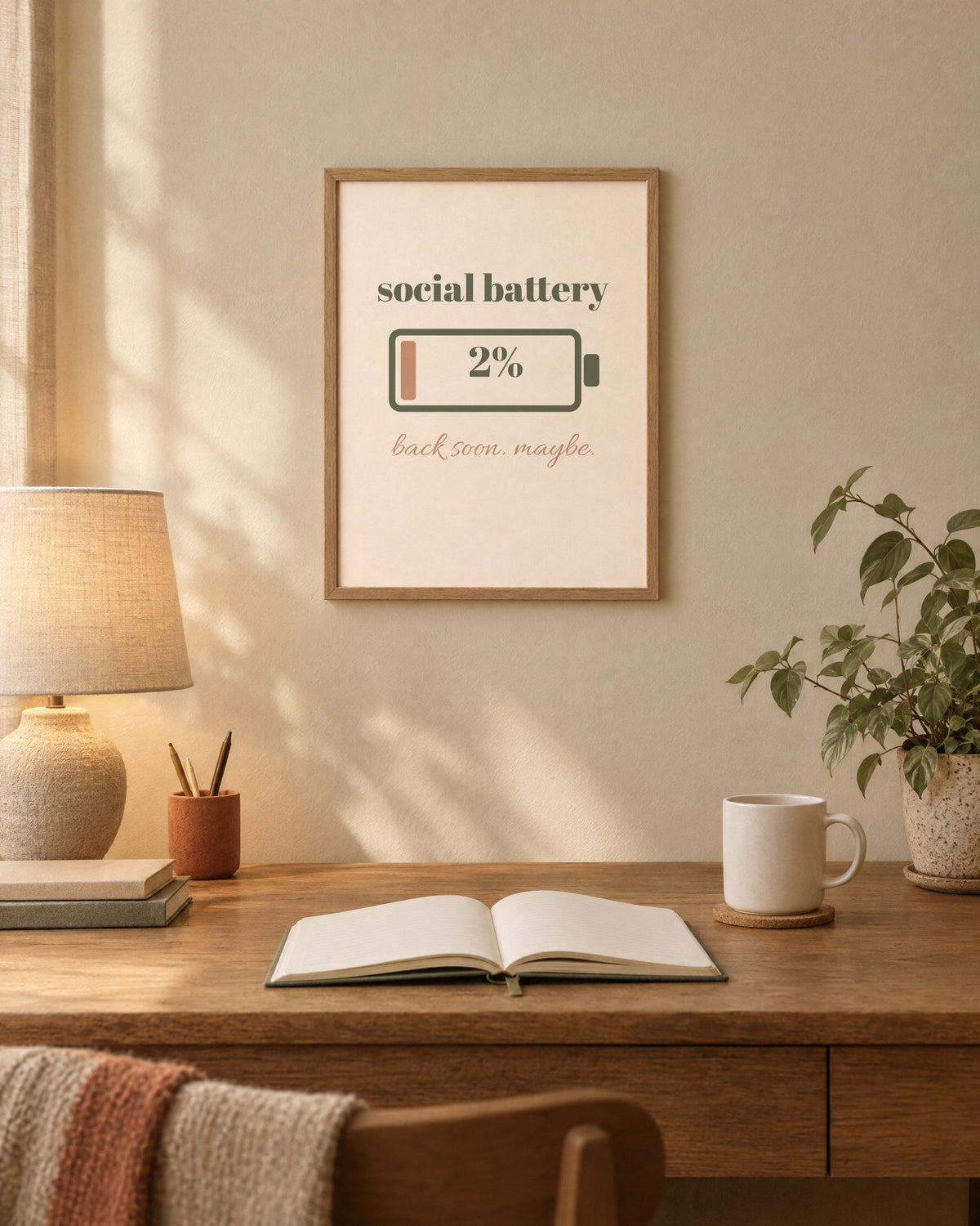 Social Battery Print