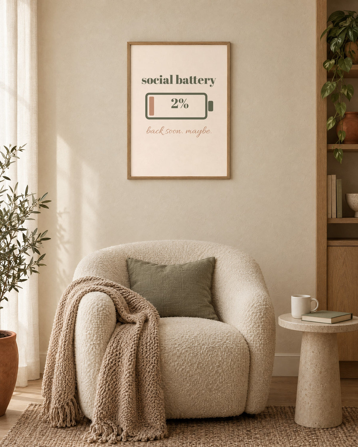 Social Battery Print