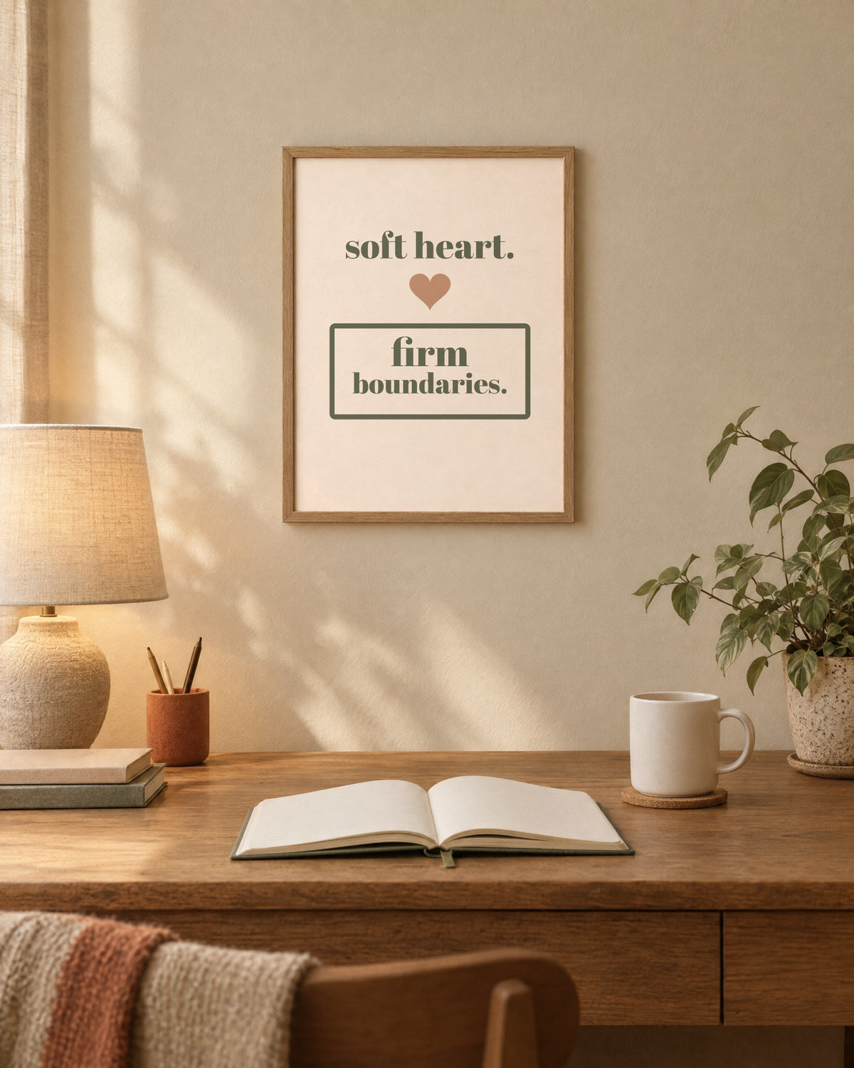 Soft Heart, Firm Boundaries Print