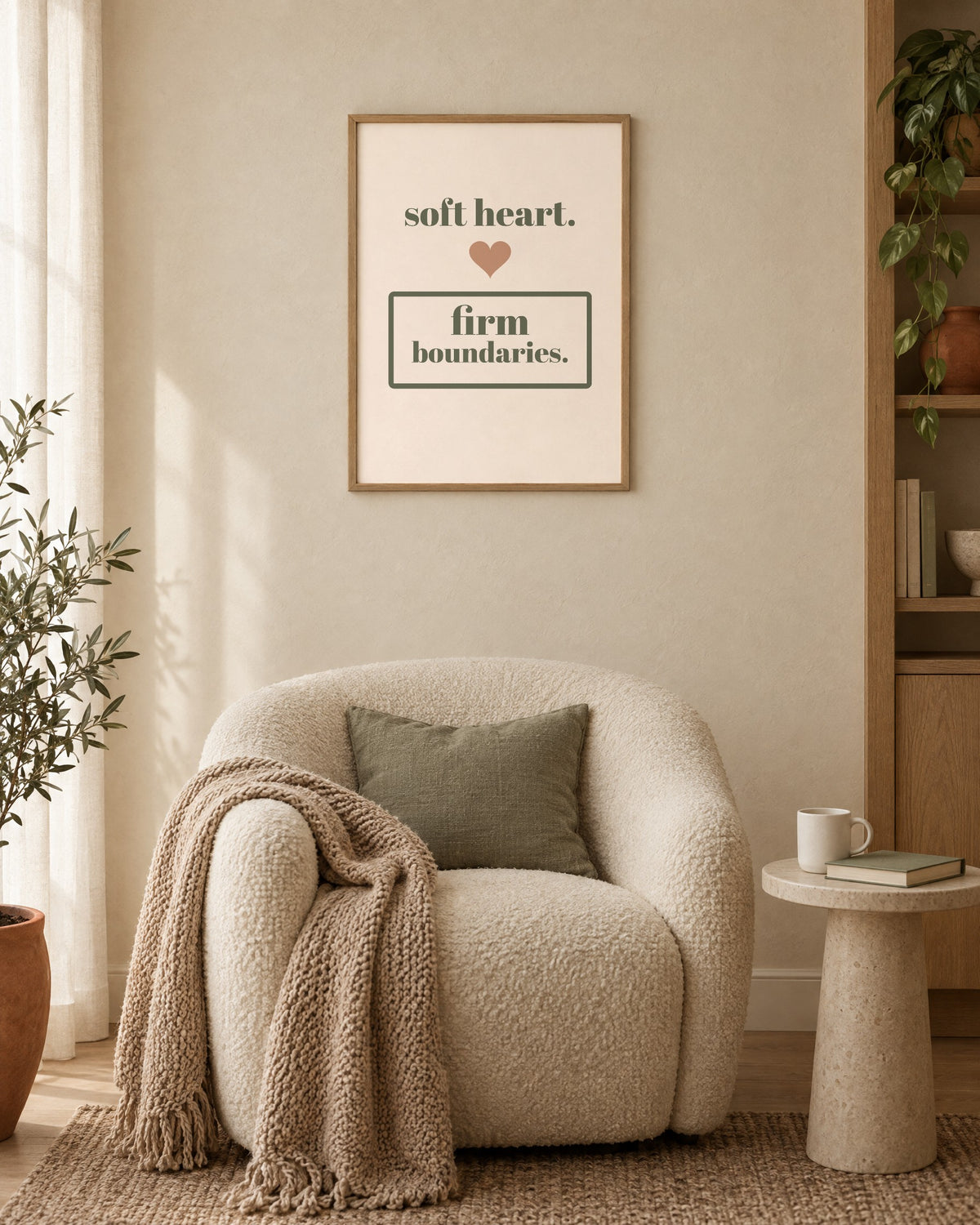 Soft Heart, Firm Boundaries Print