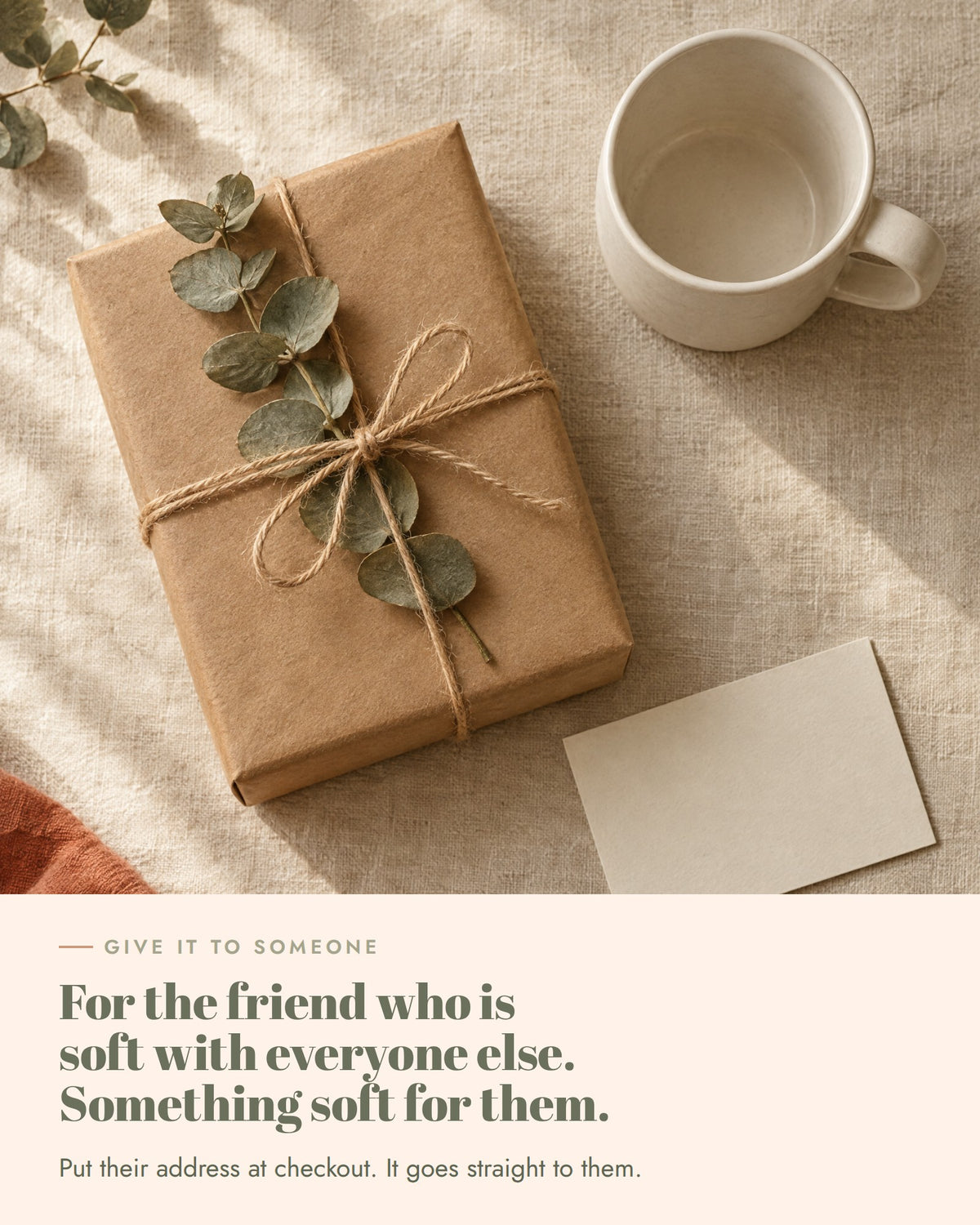 Soft Heart Pillow as a gift, put their address at checkout and it goes straight to them