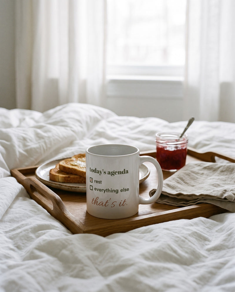 Today's Agenda Mug