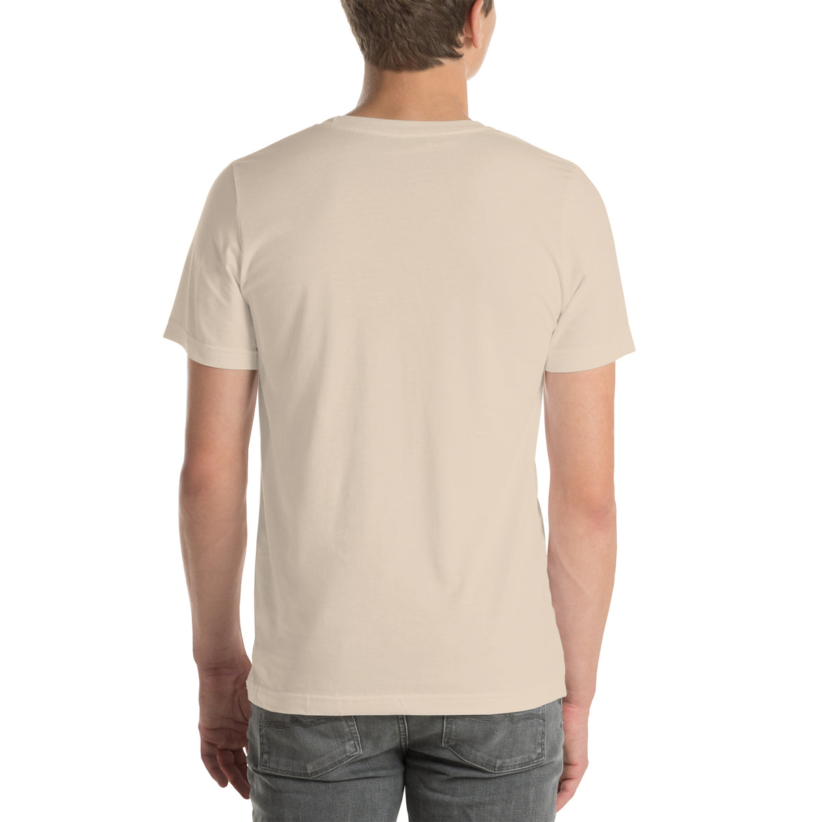 One More Chapter Tee in Soft Cream, worn by a model, seen from the back