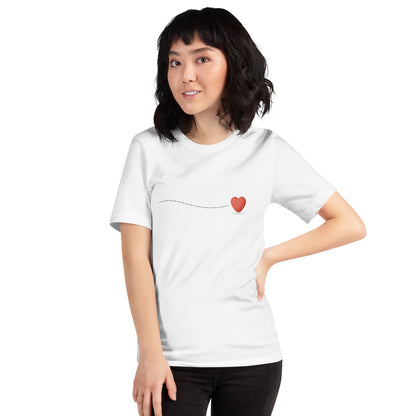 Heart Shaped Unisex T-Shirt