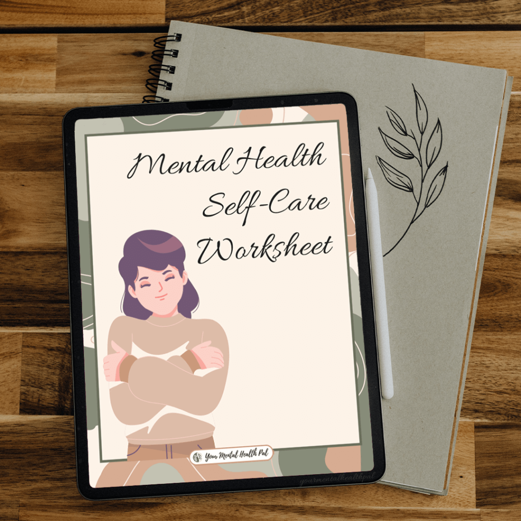 Self Care Worksheet-Front Image